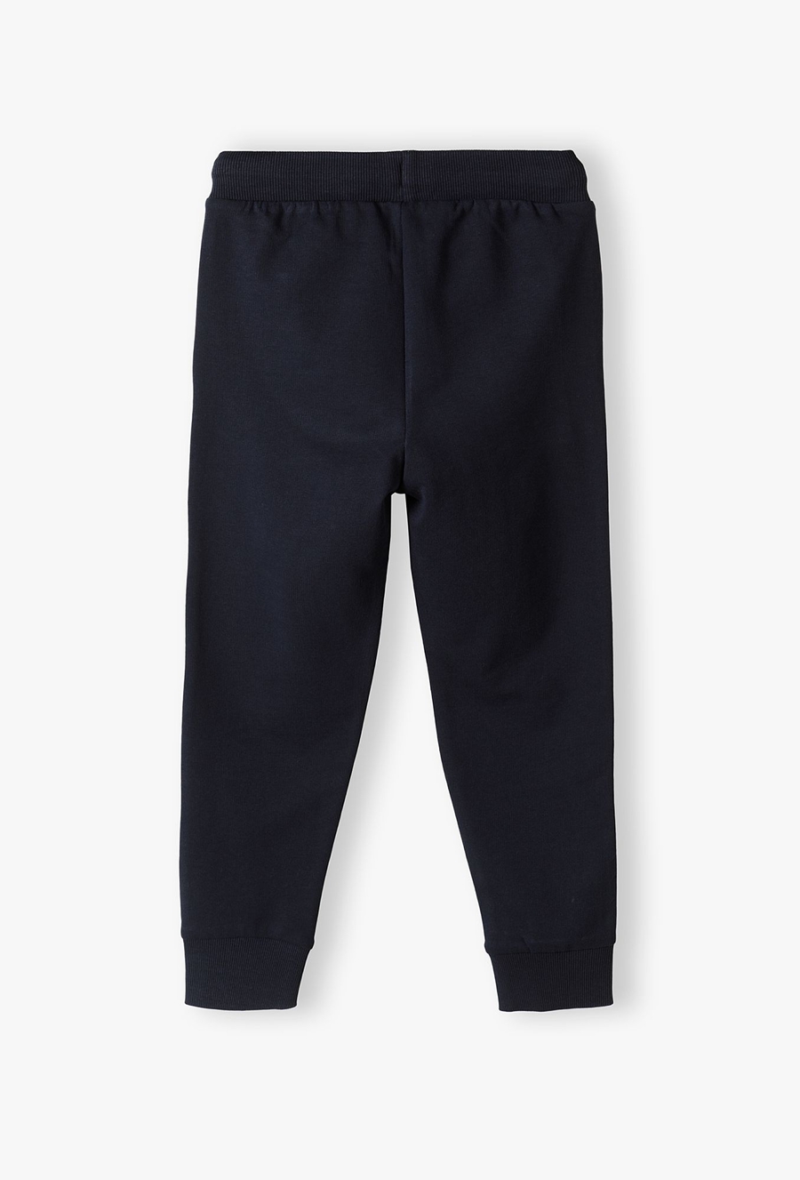 Spodnie dresowe dla chłopca - granatowe -slim