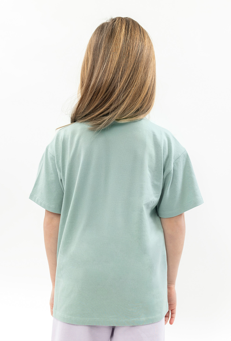 Gładki t-shirt dziewczęcy