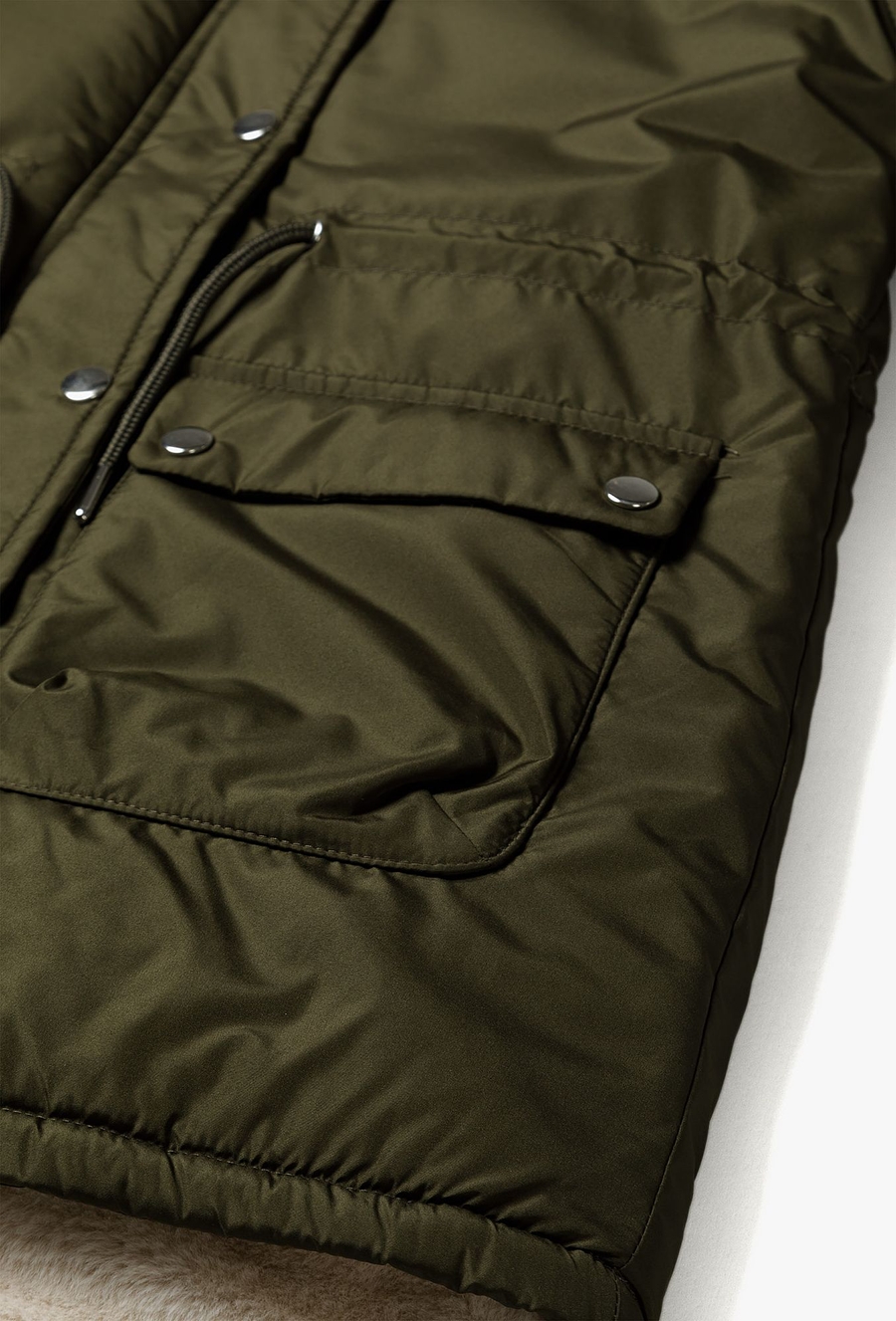 Kurtka zimowa dla dziewczynki - parka - zielona - 510.15.