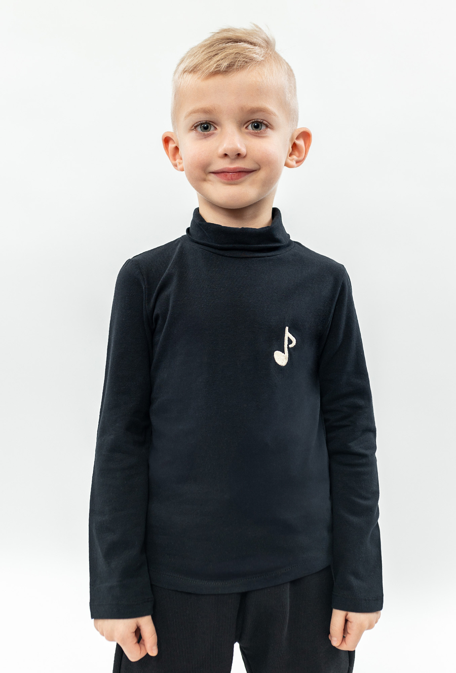 Czarna bluzka z długim rękawem 01H471P-3911