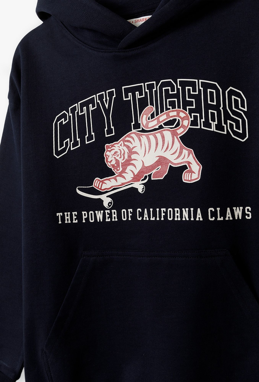 Granatowa bluza dresowa z kapturem - Lincoln&Sharks