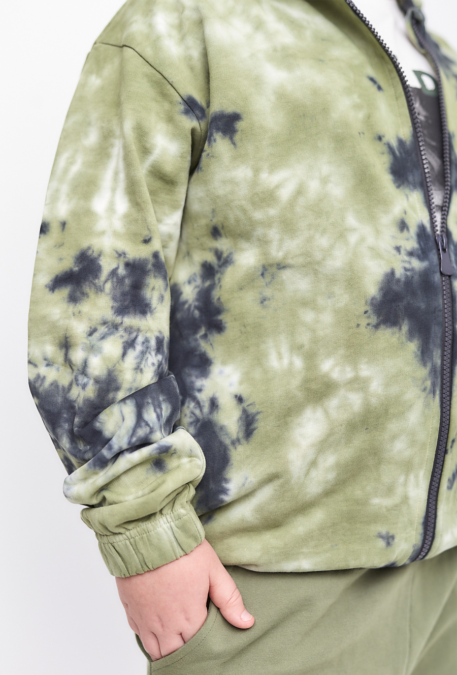 Bluza rozpinana z kapturem - kamuflage