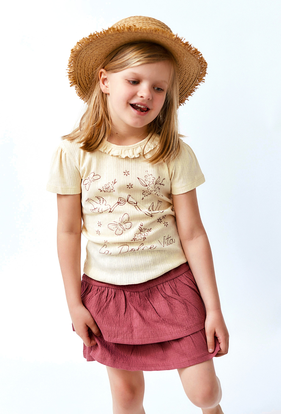 Spódniczka z podwójną falbaną