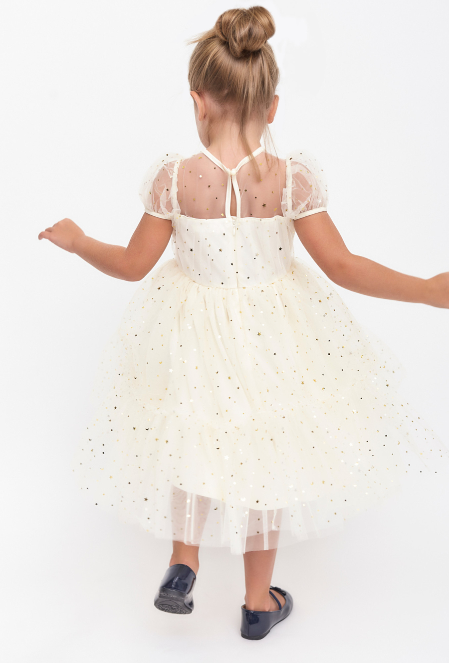 Sukienka z ótkim rękawem dla dziewczynki - 510.15.