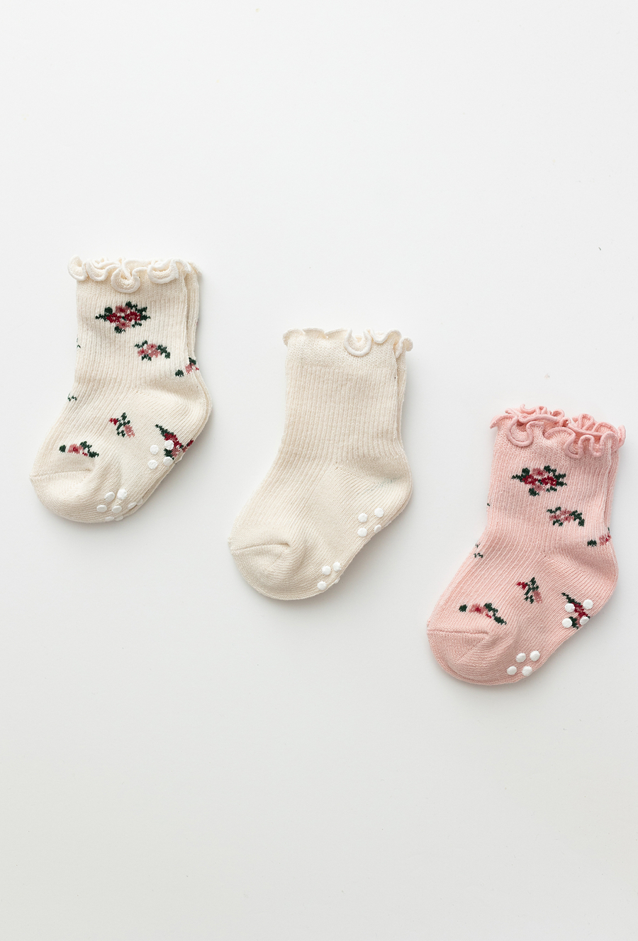 Skarpetki niemowlęce 3-pak - antypoślizgowe