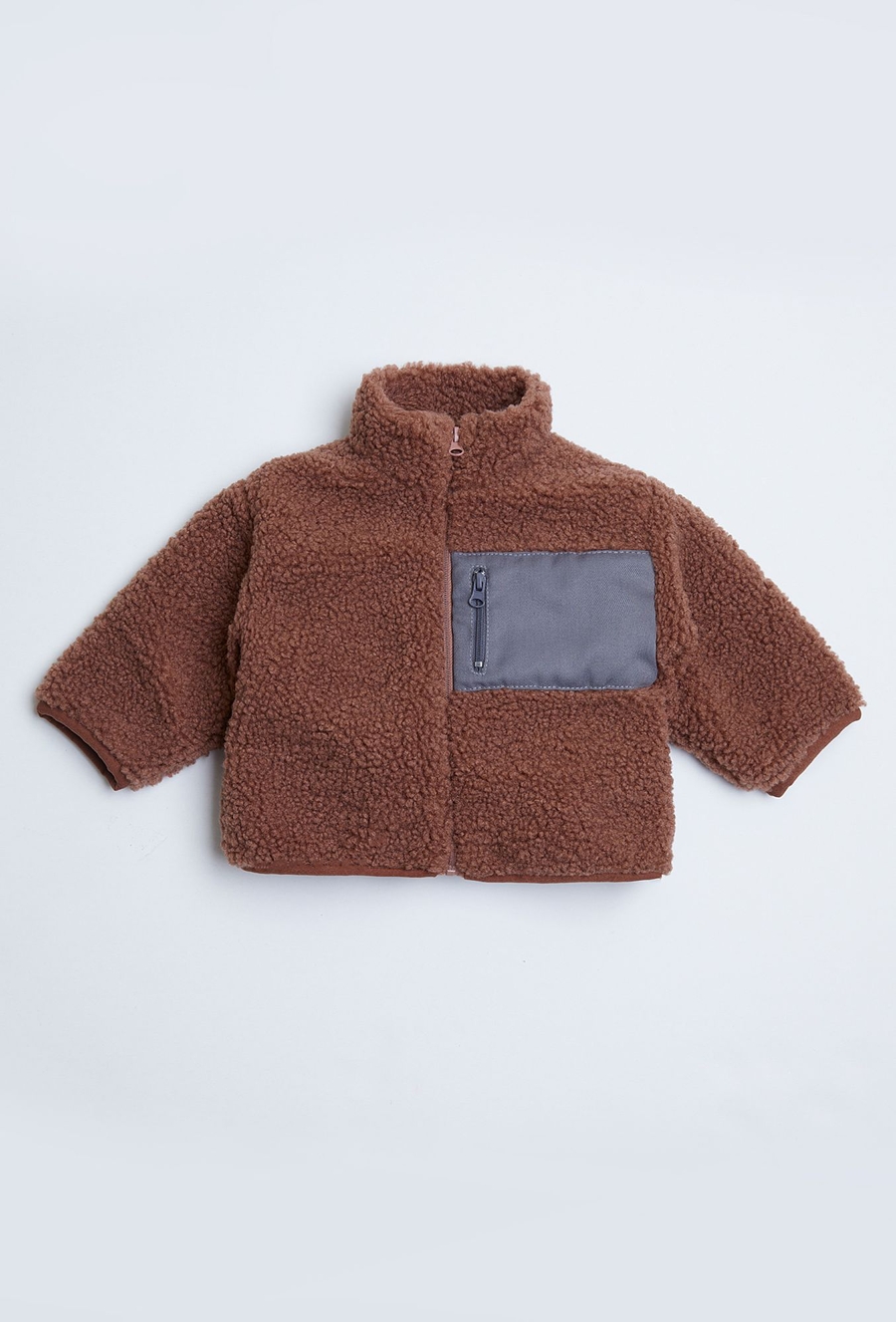 Ciepła brązowa bluza polarowa