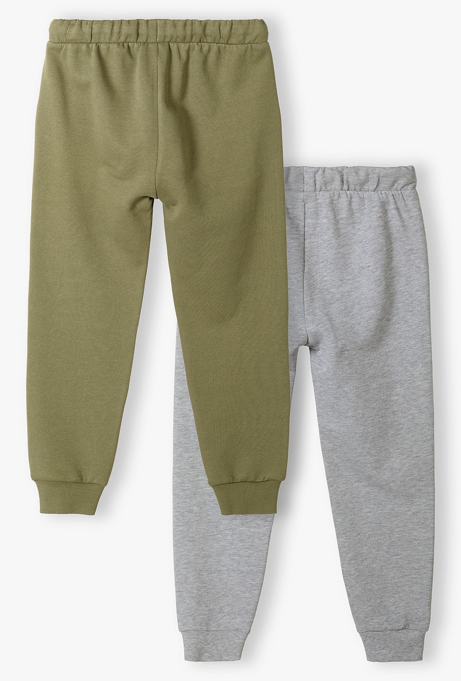 2pak spodni dresowych dla chłopca - szare i khaki