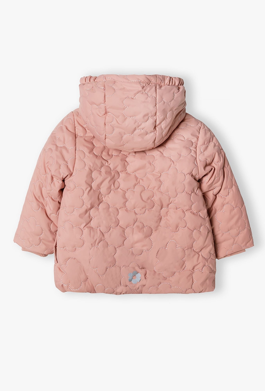 Kurtka przejściowa niemowlęca różowa w kwiatki - 510.15.