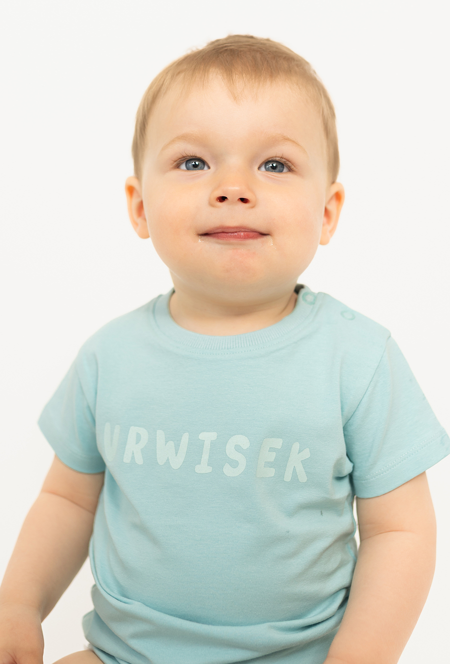 Niebieskie body z ótkim rękawem - URWISEK