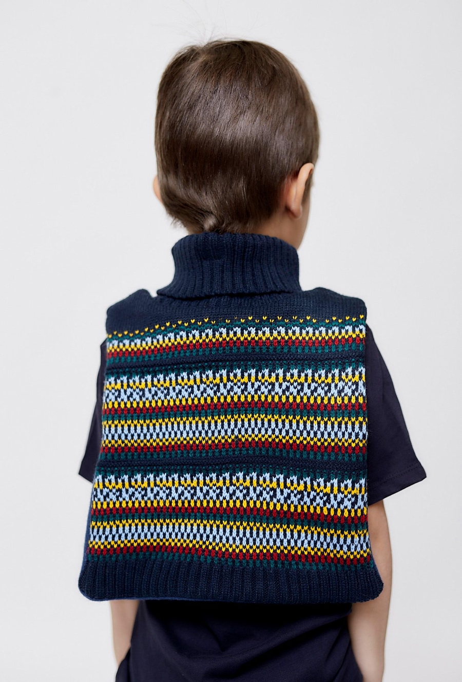 Komin zimowy dla dziecka z polarową podszewką