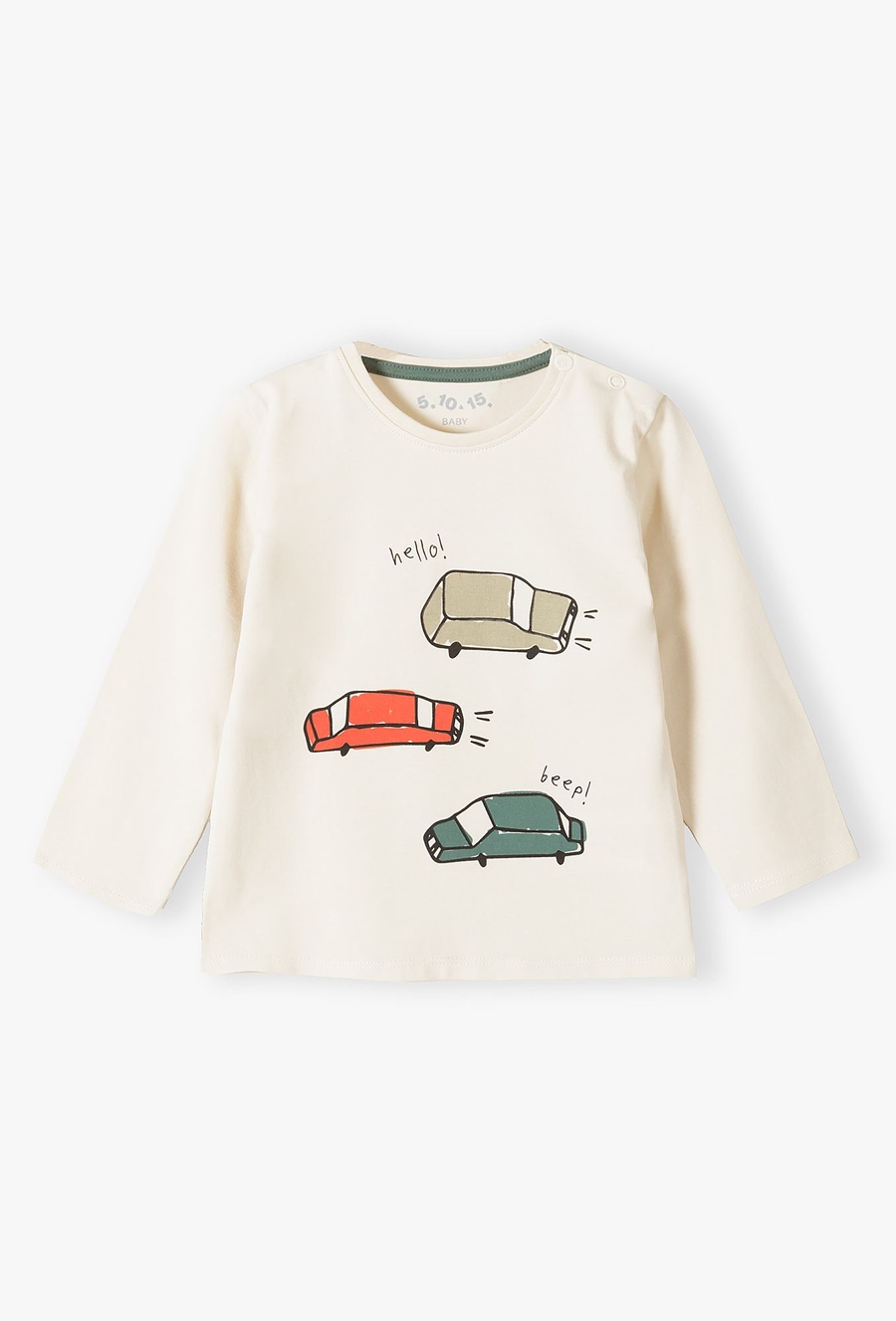 Bluzka niemowlęca z nadrukiem samochodów