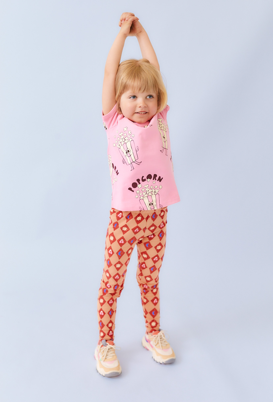 Różowa koszulka z motywem popcornu - Limited Edition