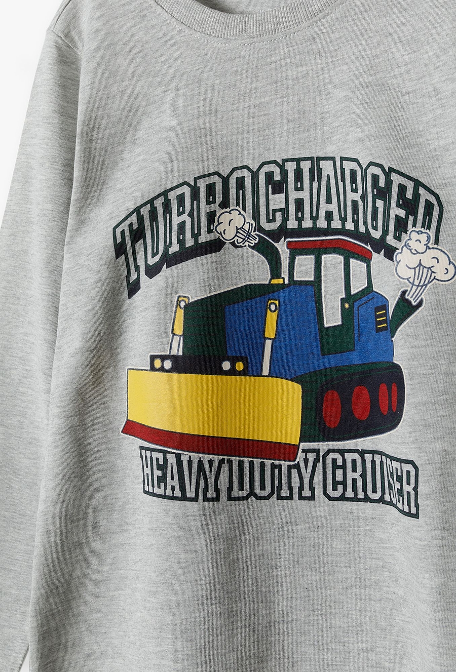 Bluzka dla chłopca - szara z koparką - 510.15.