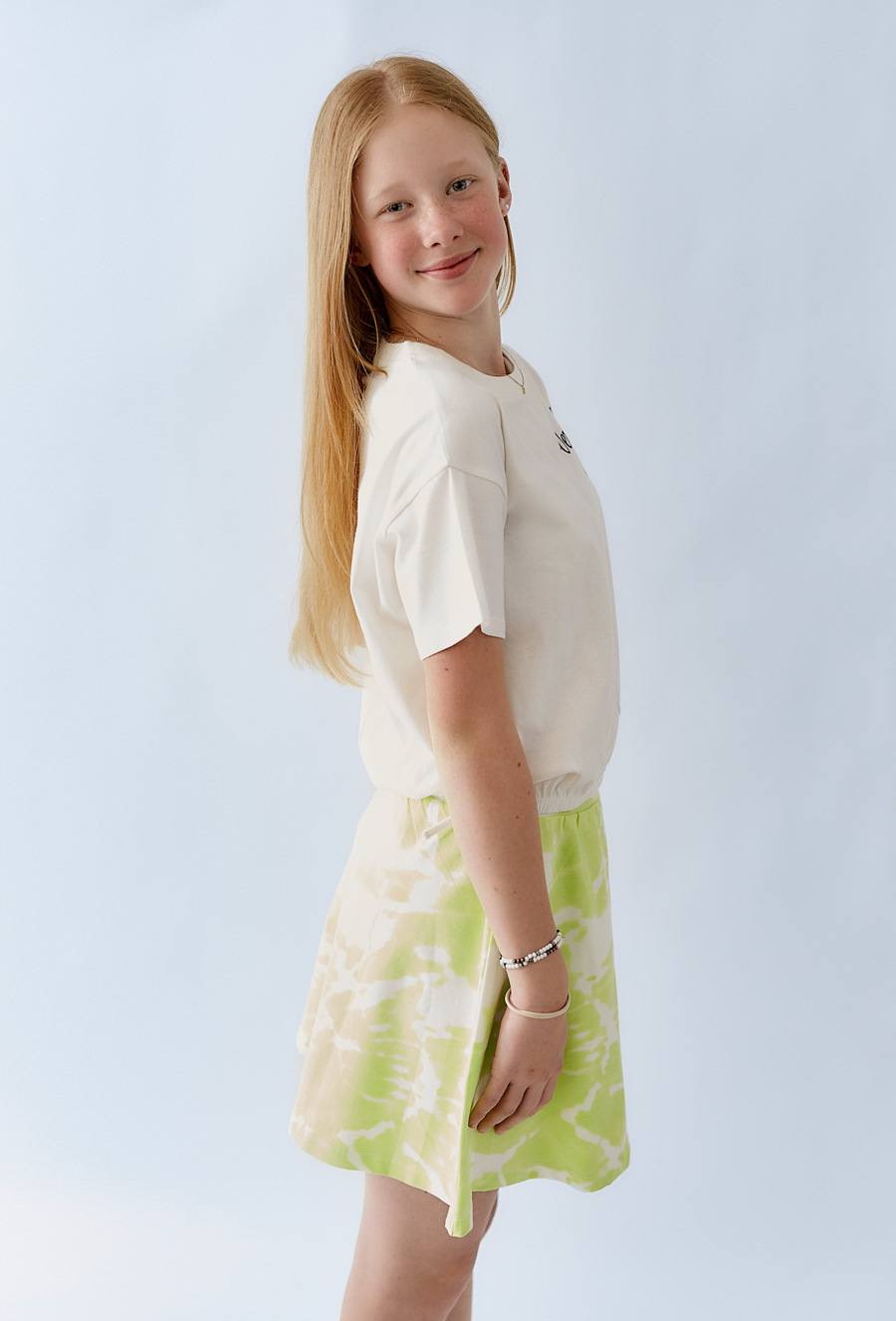 Koszulka z elastycznym ściągaczem w talii