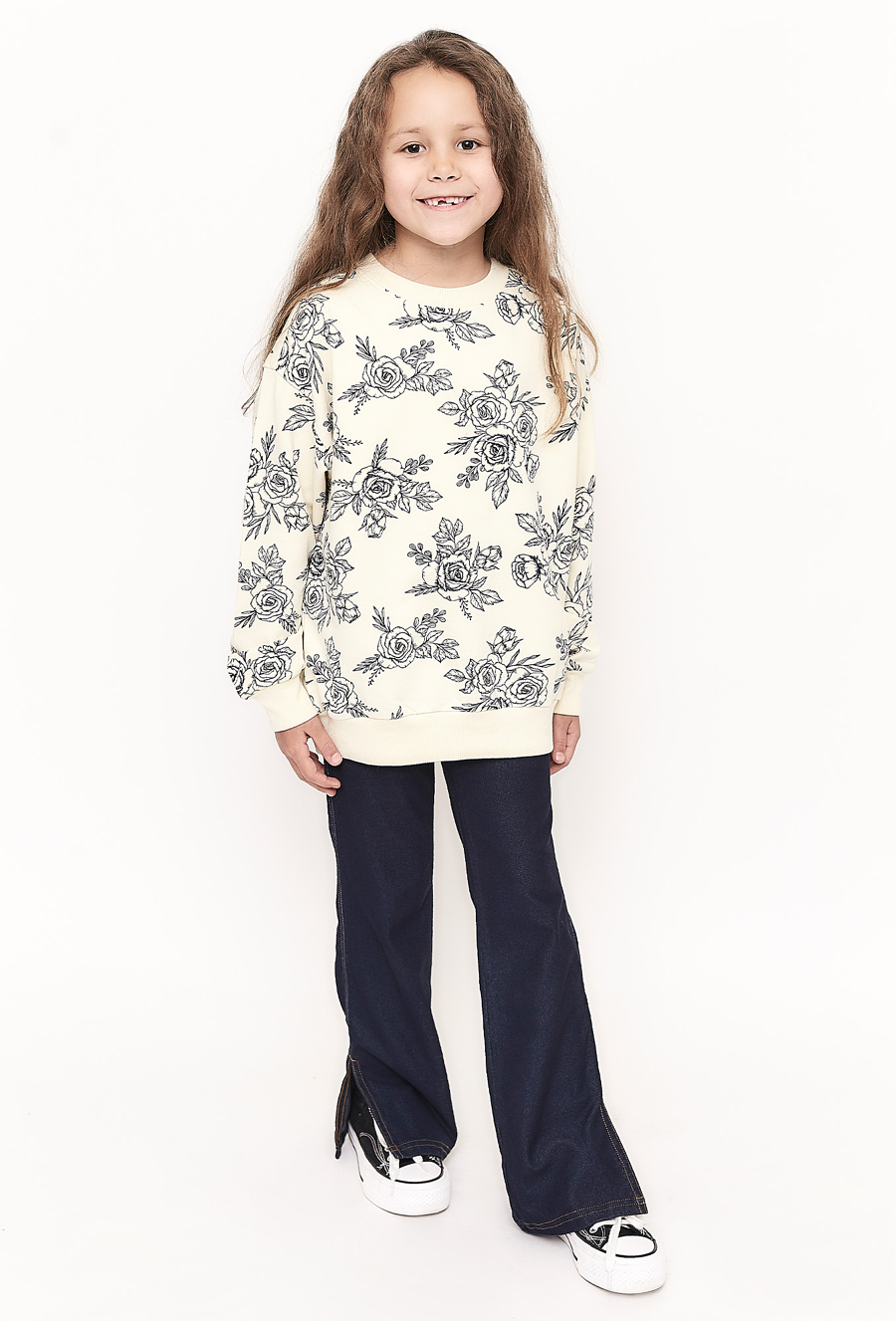 Granatowe jegginsy dziewczęce