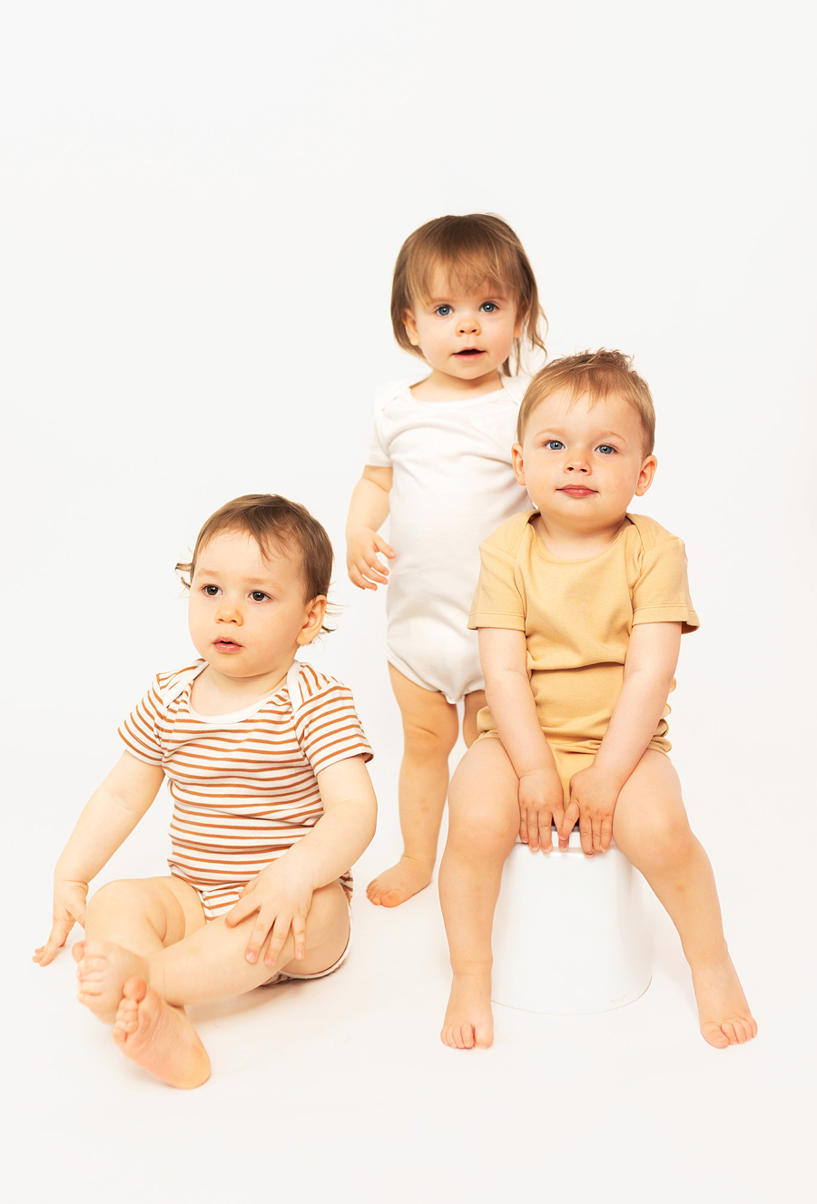 Bawełniane body 3-pak z ótkim rękawem