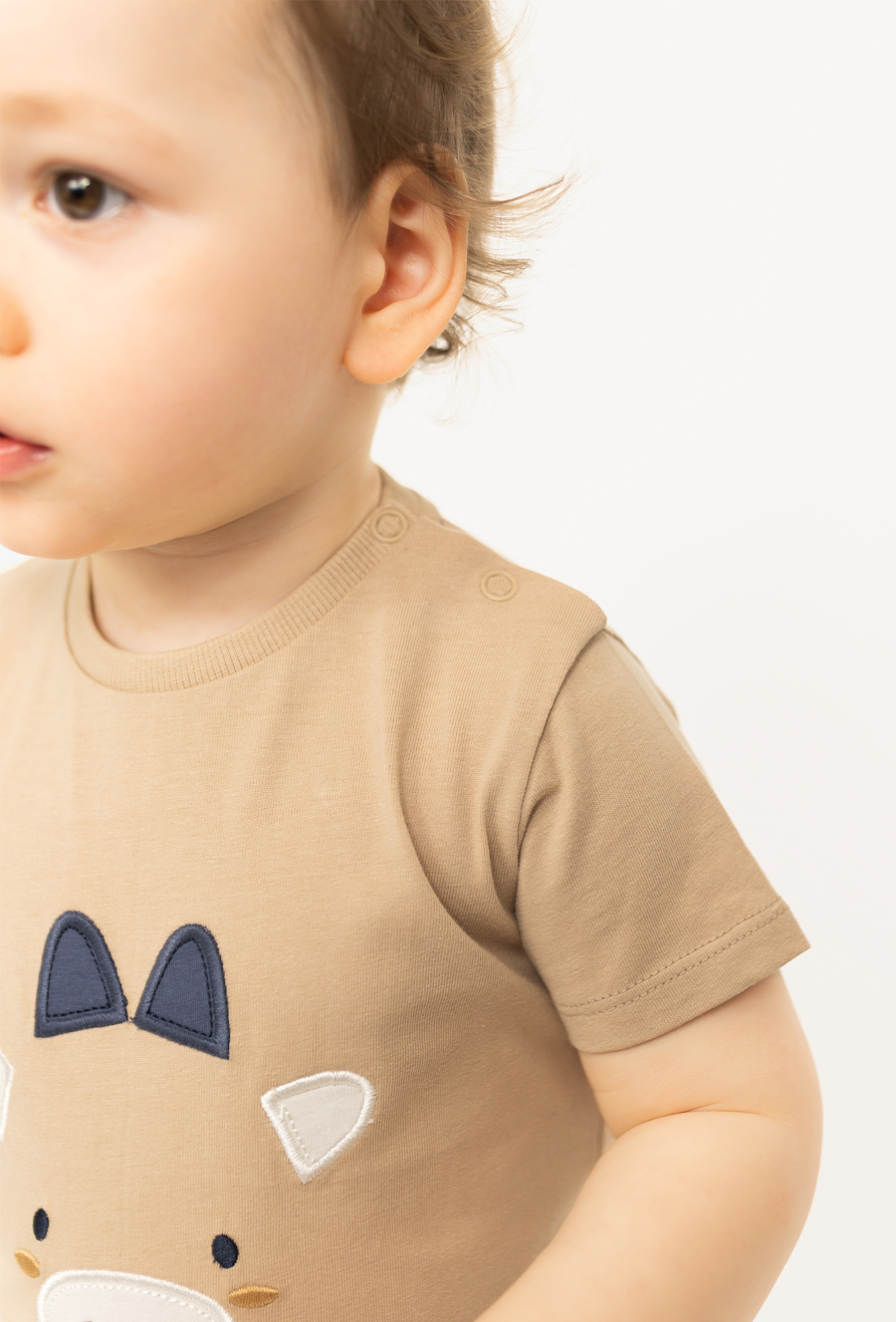 Krótkie body pajacyk niemowlęcy dla chłopca