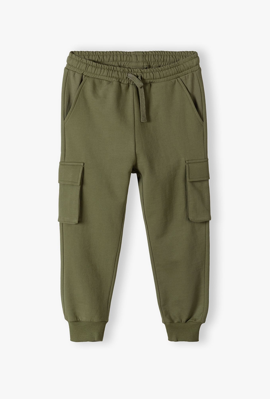 Spodnie dresowe z kieszeniami - zielone - 510.15.