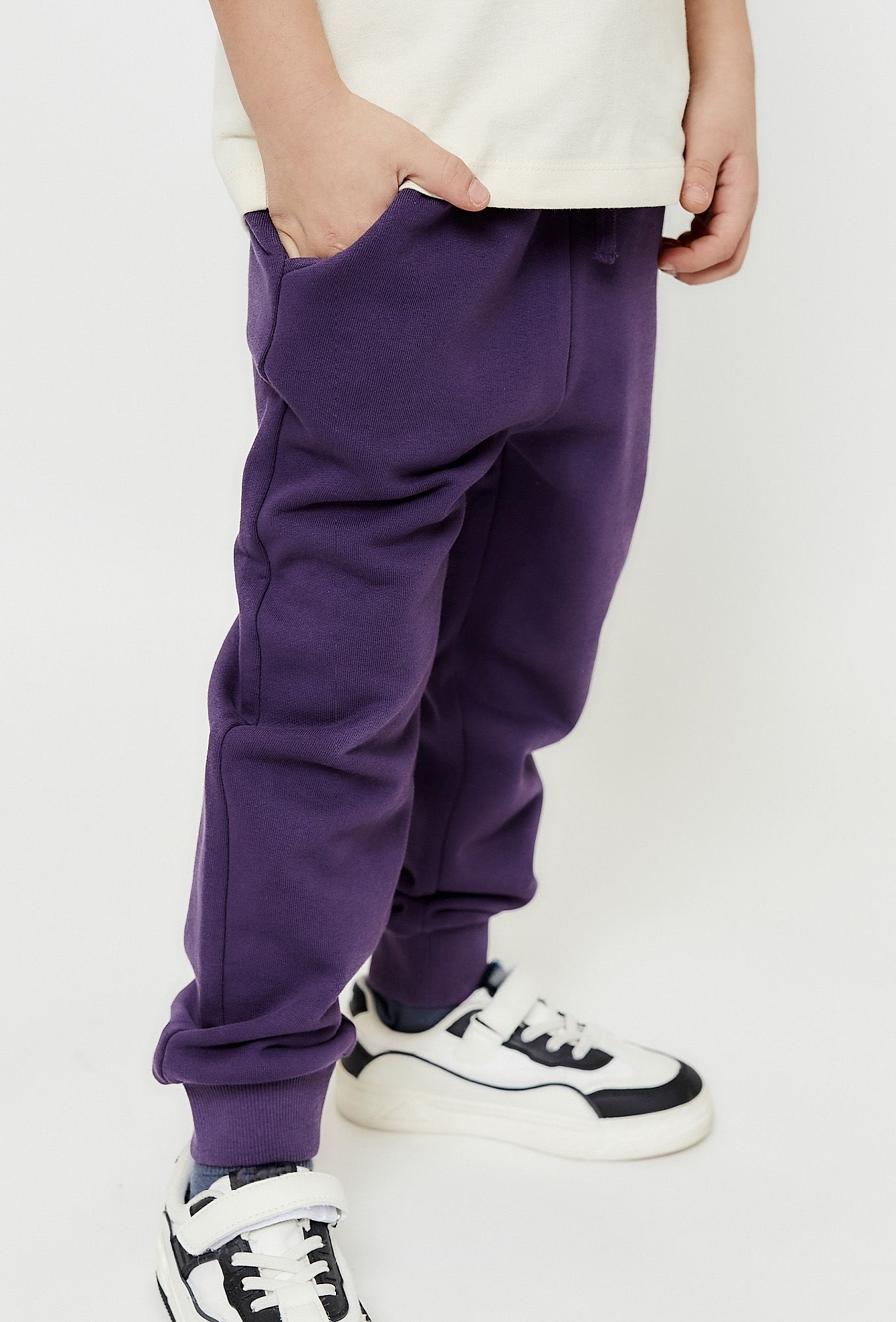 Chłopięce spodnie dresowe - fioletowe - limited edition