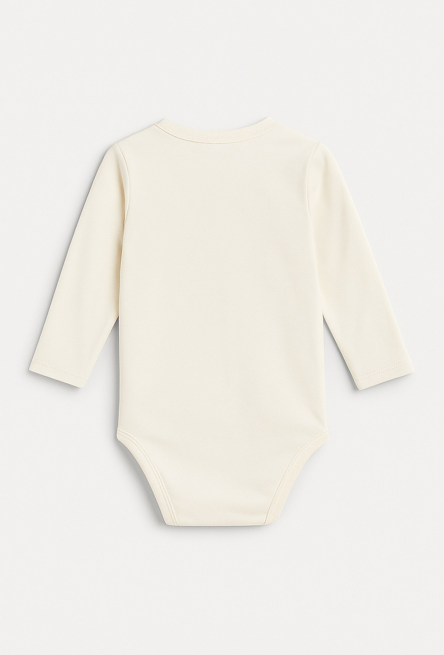 Białe body niemowlęce z nadrukiem „Maluch”. długi rękaw
