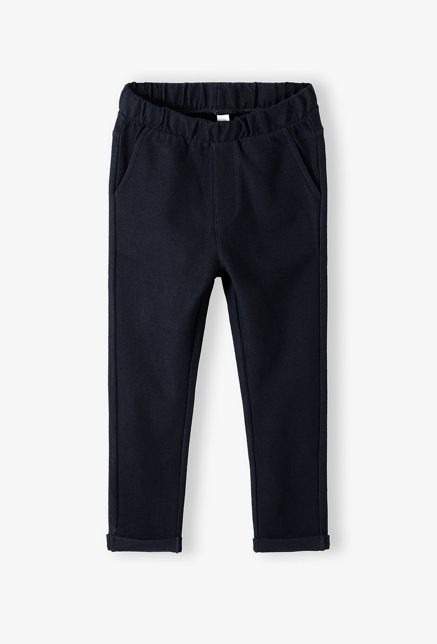 Dzianinowe granatowe spodnie dla chłopca - 510.15.