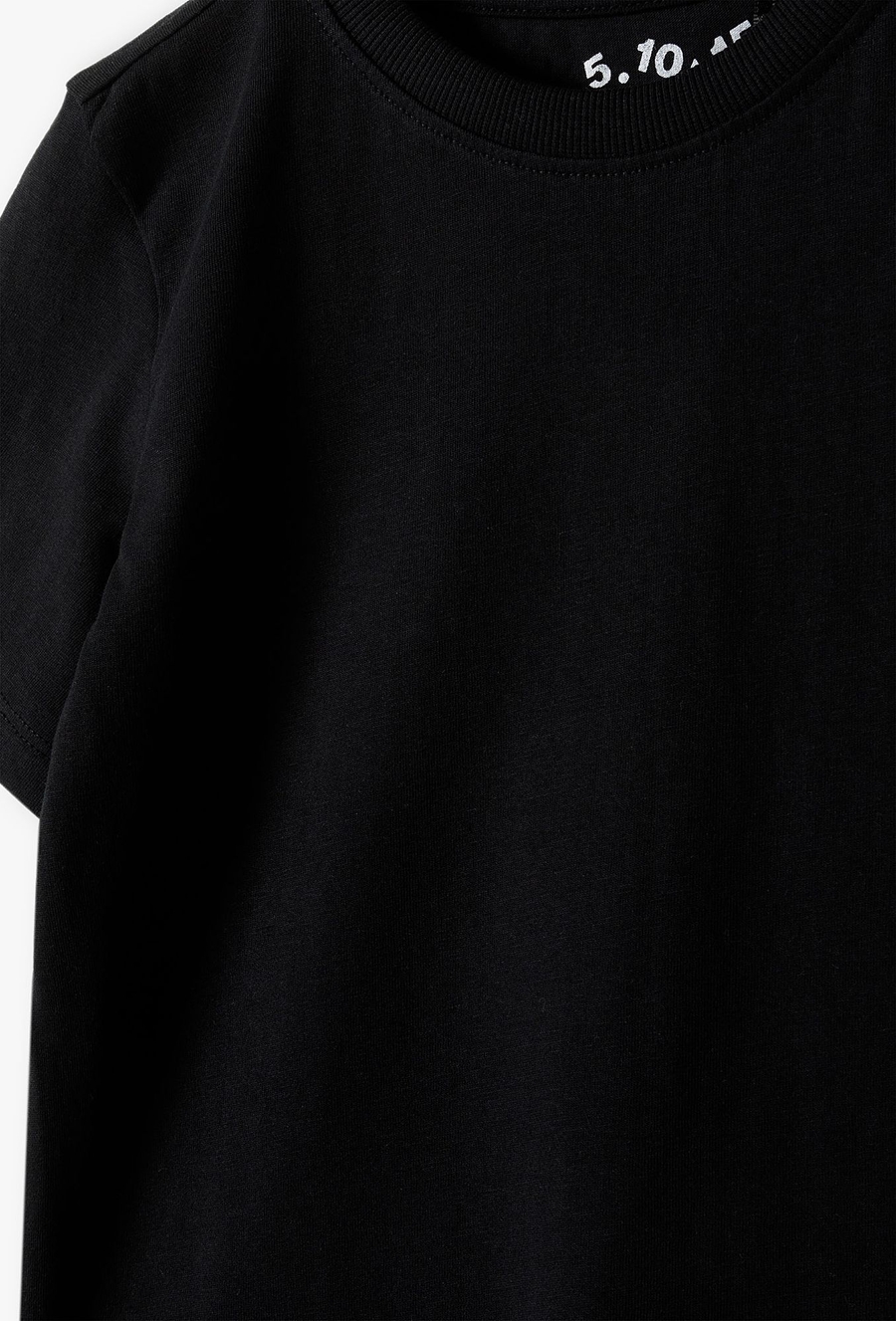 Czarny bawełniany t-shirt - Basic - 510.15.