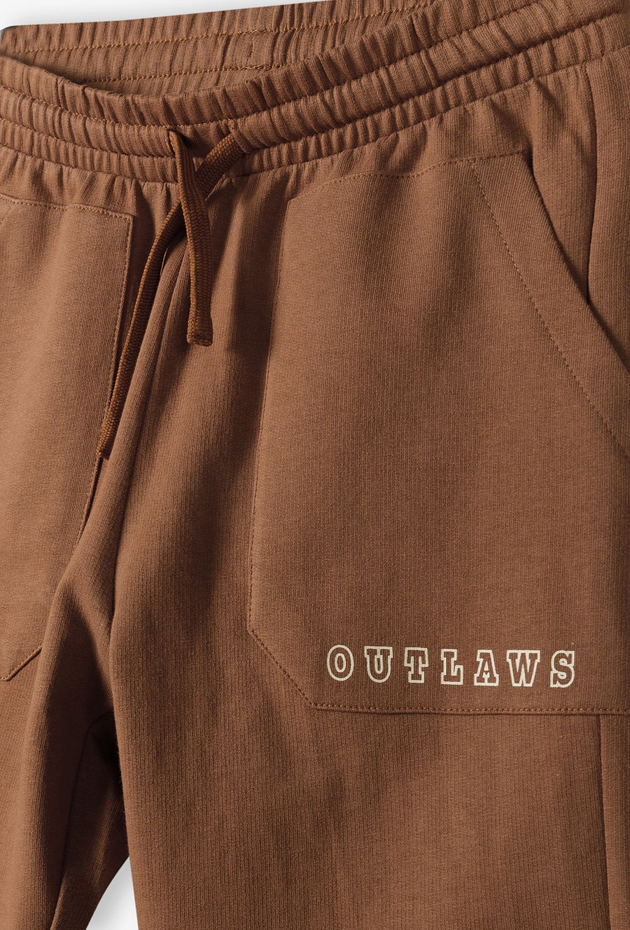 Brązowe spodnie dresowe regular dla chłopca