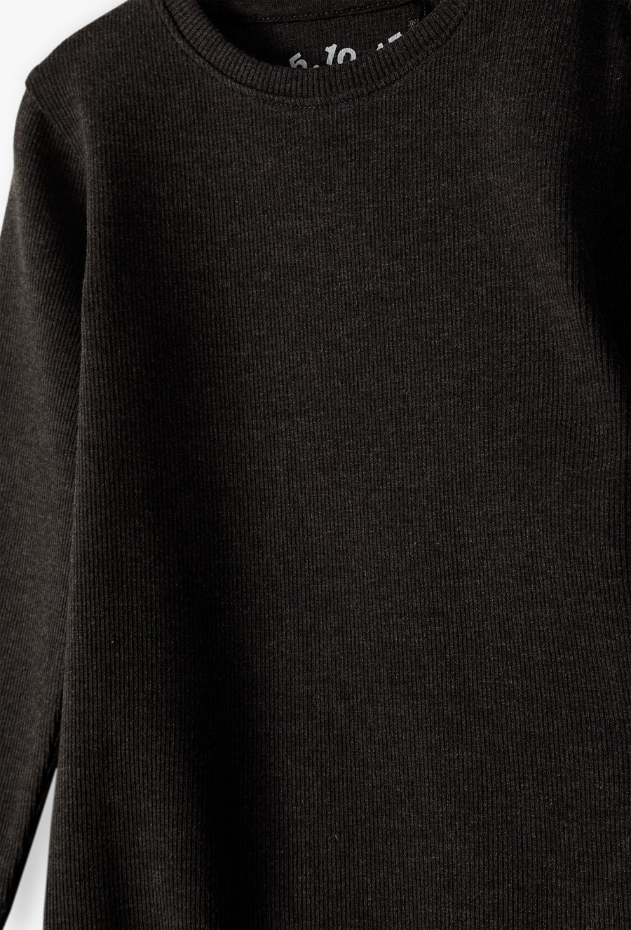 Szare body niemowlęce w prążki - długi rękaw - 510.15.