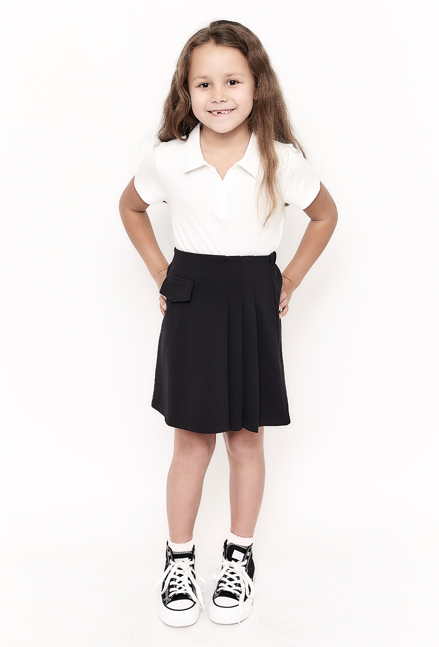 Czarna elegancka spódniczka dla dziewczynki