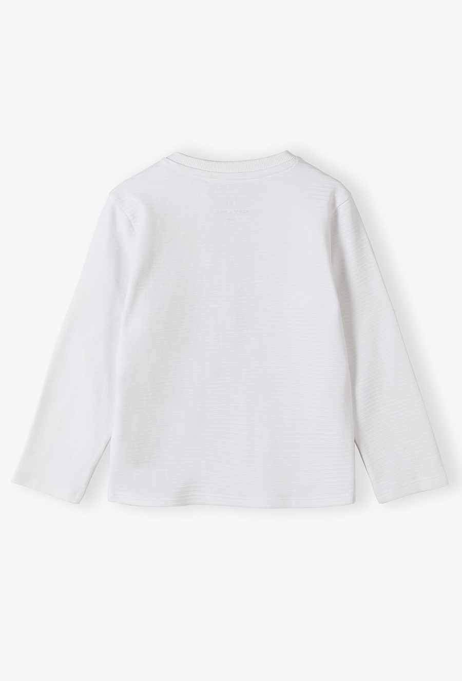 Biała dzianinowa bluzka z długim rękawem - Max&Mia