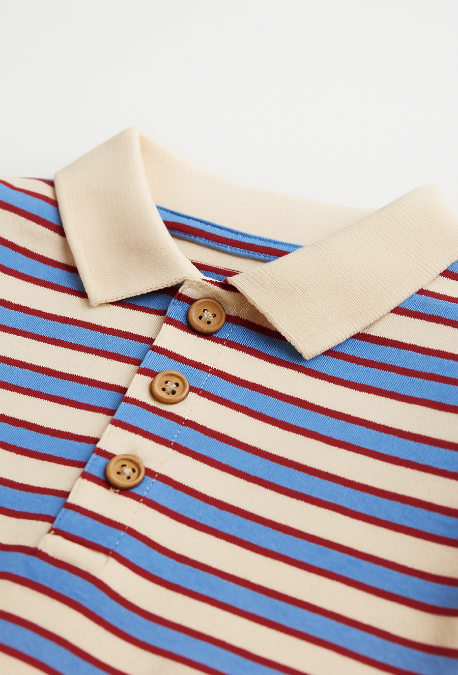 Body niemowlęce w paski z kołnierzykiem