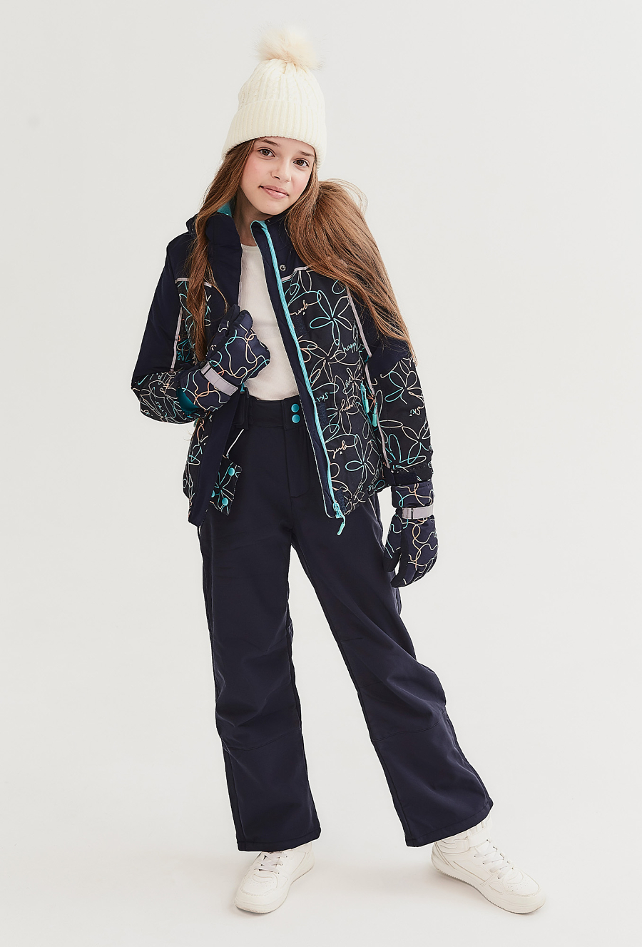 Spodnie narciarskie - granatowe 510.15