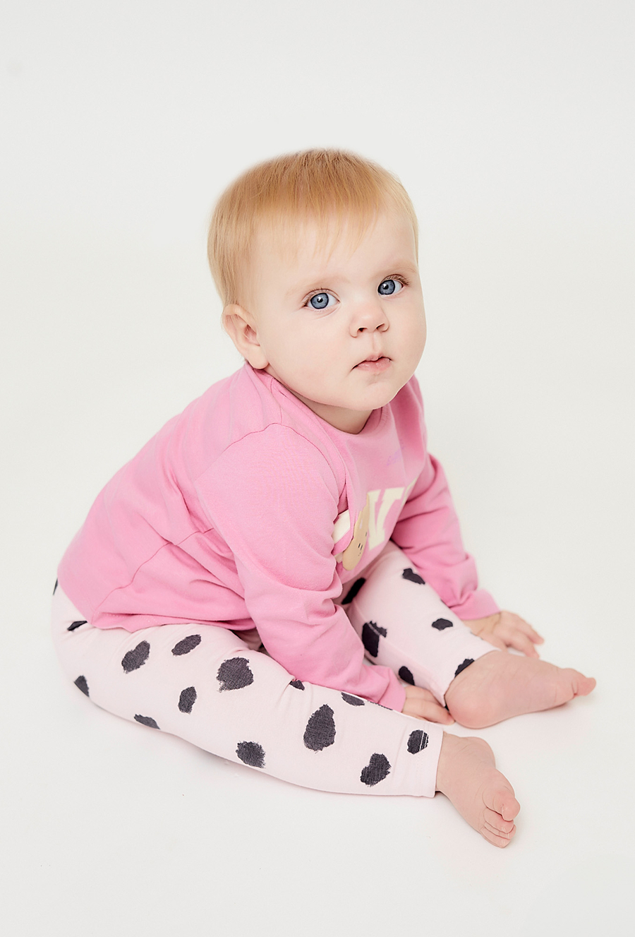 Różowa bluzka dla niemowlaka - LOVE - 510.15.