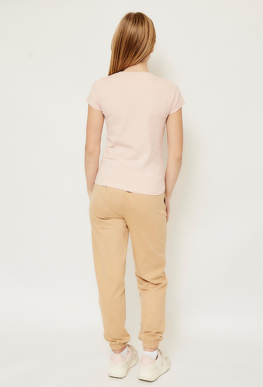 Żółte spodnie dresowe dla dziewczynki