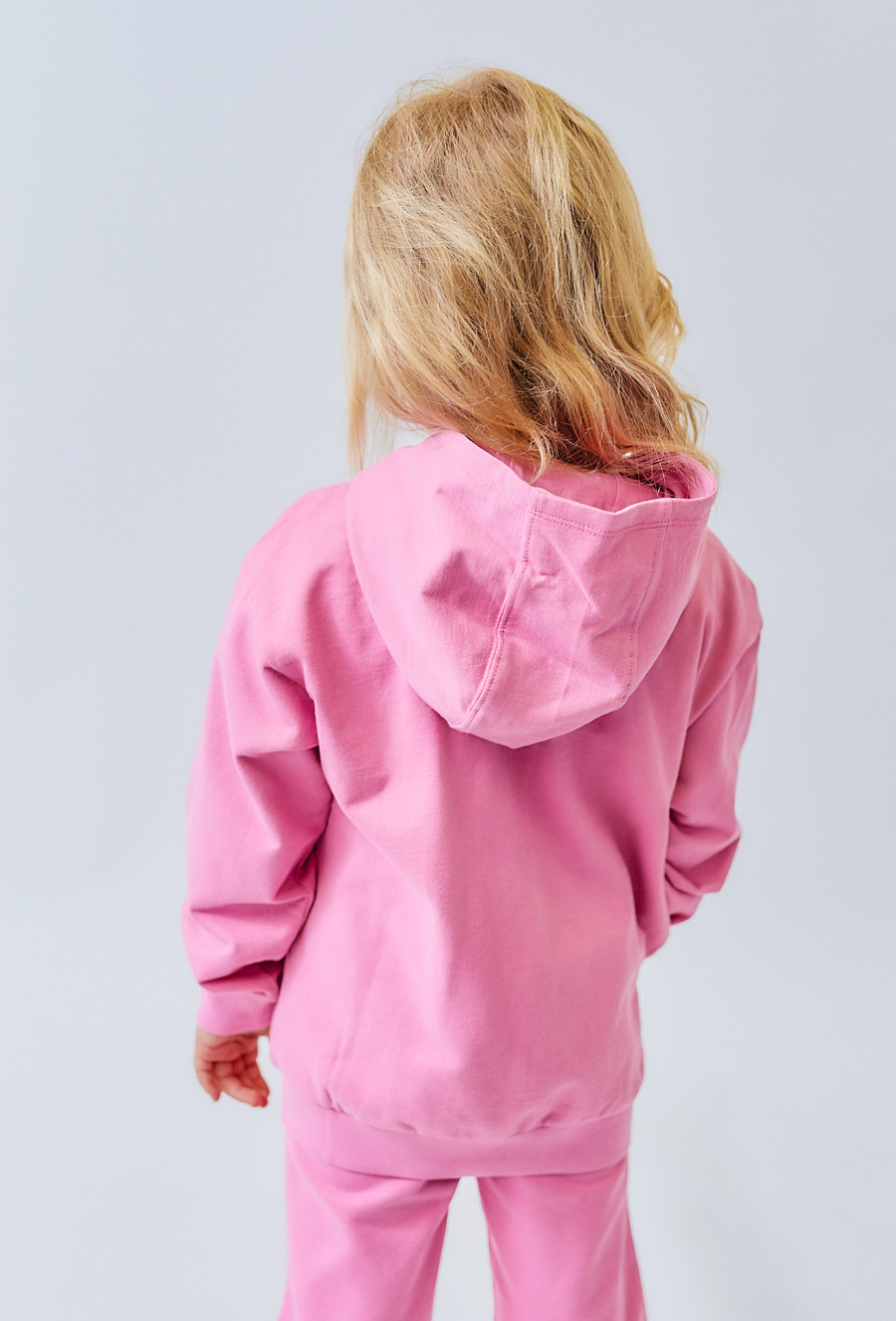 Różowa bluza rozpinana z kapturem dla dziewczynki