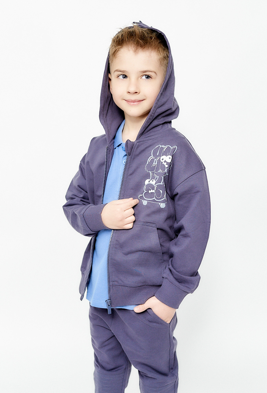 Bluza rozpinana z kapturem