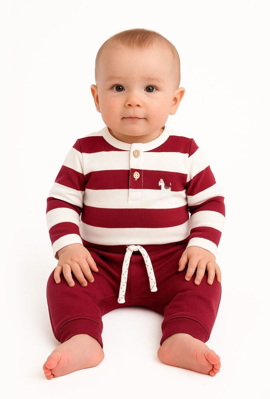 Spodnie dresowe chłopięce czerwone.