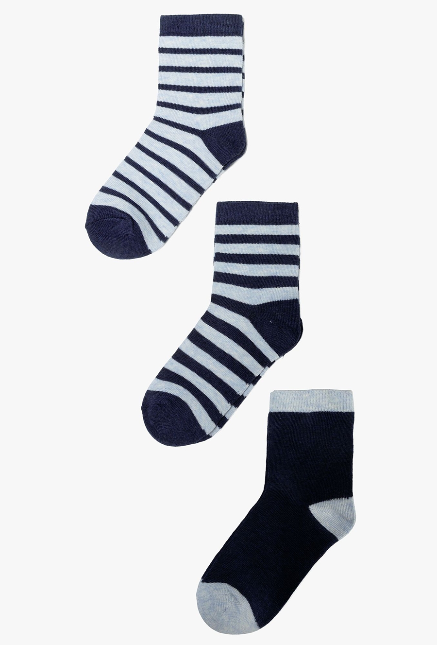 Skarpetki chłopięce w paski - 3-pak - 510.15.