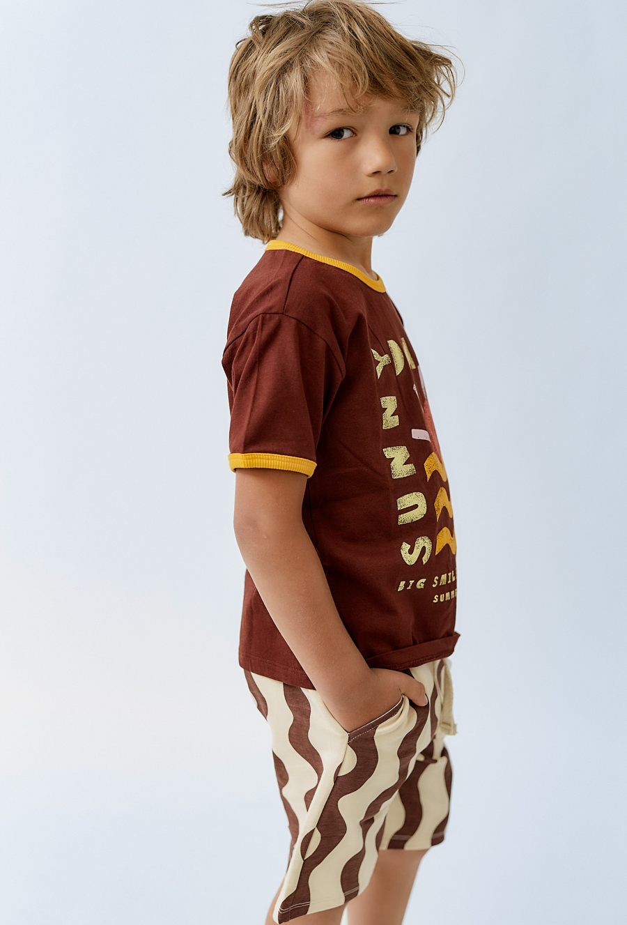 Koszulka chłopięca z letnim nadrukiem
