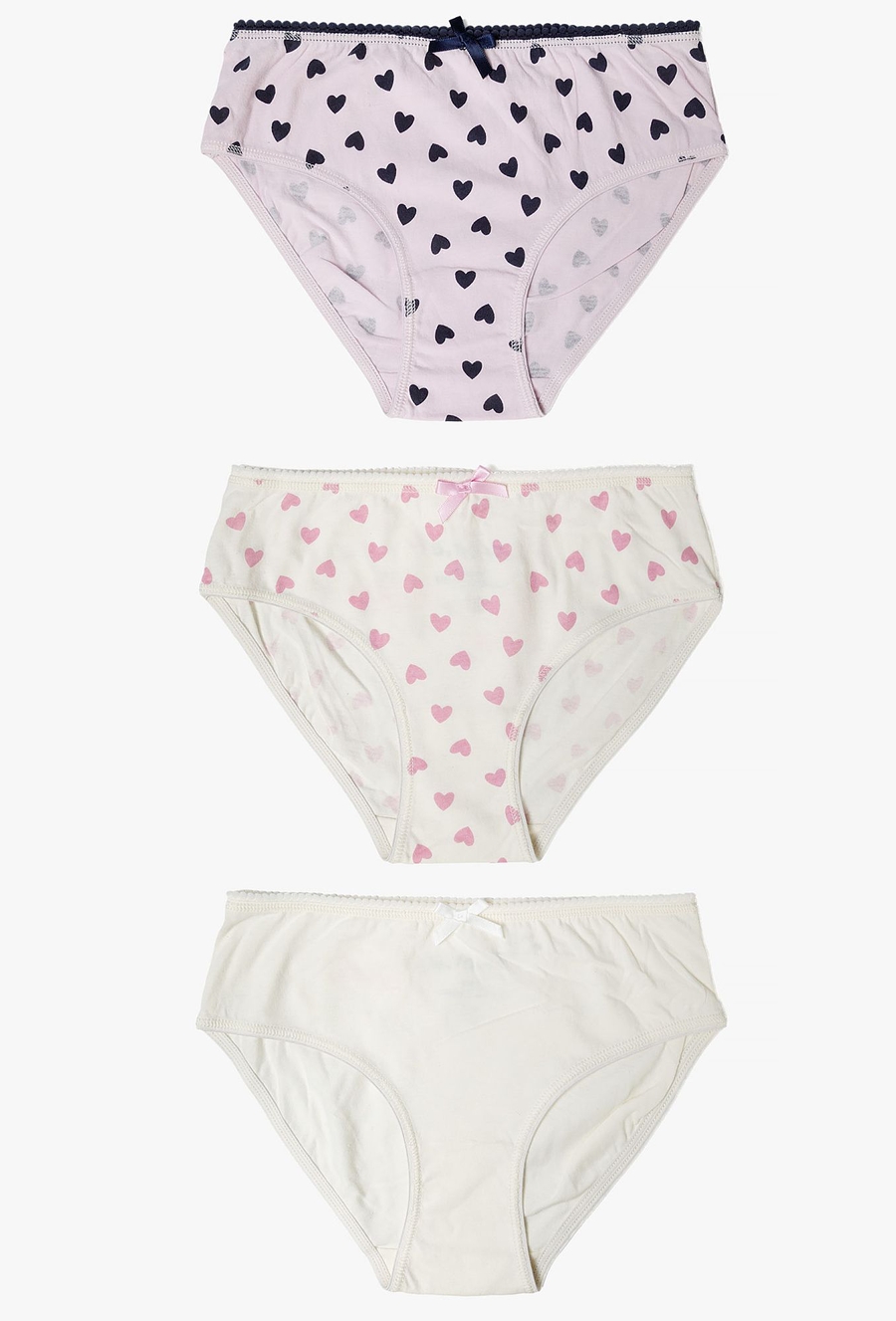 Majtki dla dziewczynki 3pak - serduszka - 510.15.