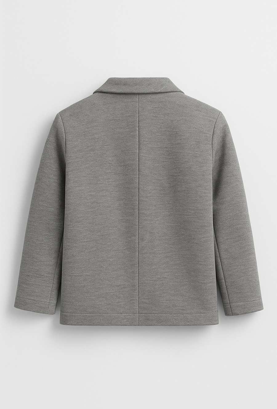 Szara marynarka chłopięca z dzianiny strukturalnej