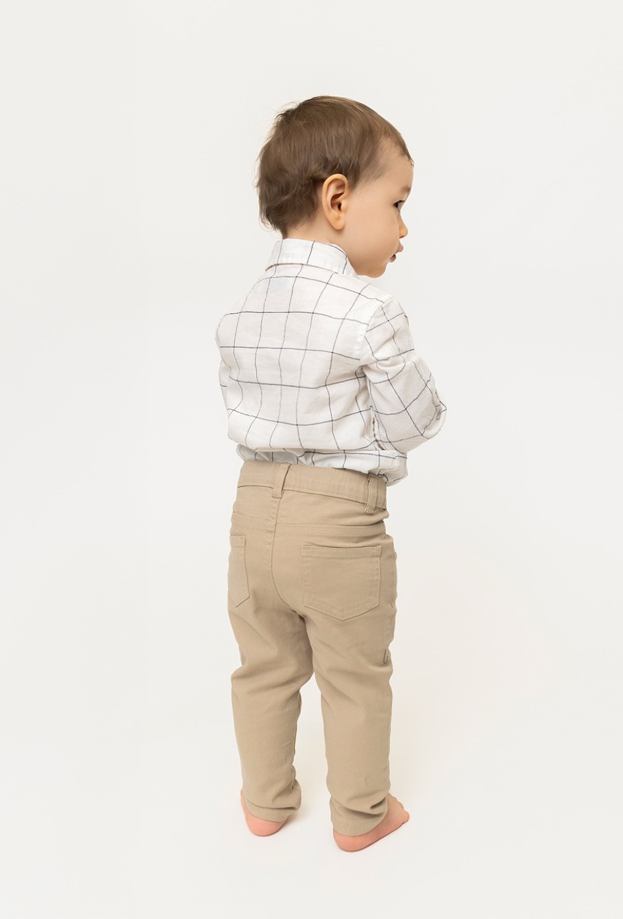 Klasyczne spodnie dla niemowlaka - beżowe