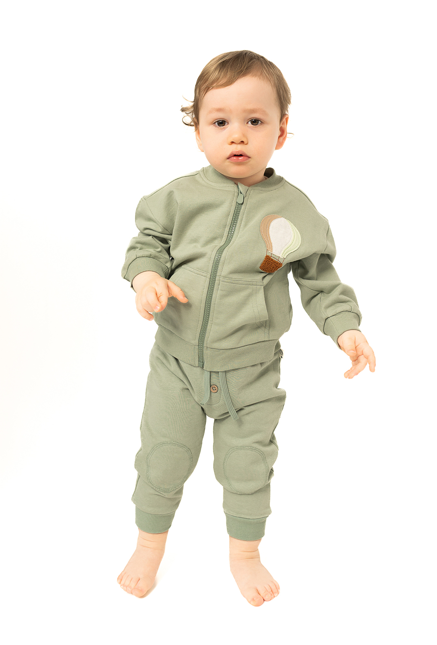 Bluza niemowlęca rozpinana na stójce