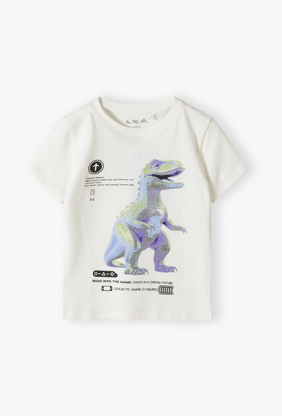 T-shirt chłopięcy z dinozaurem - 510.15.