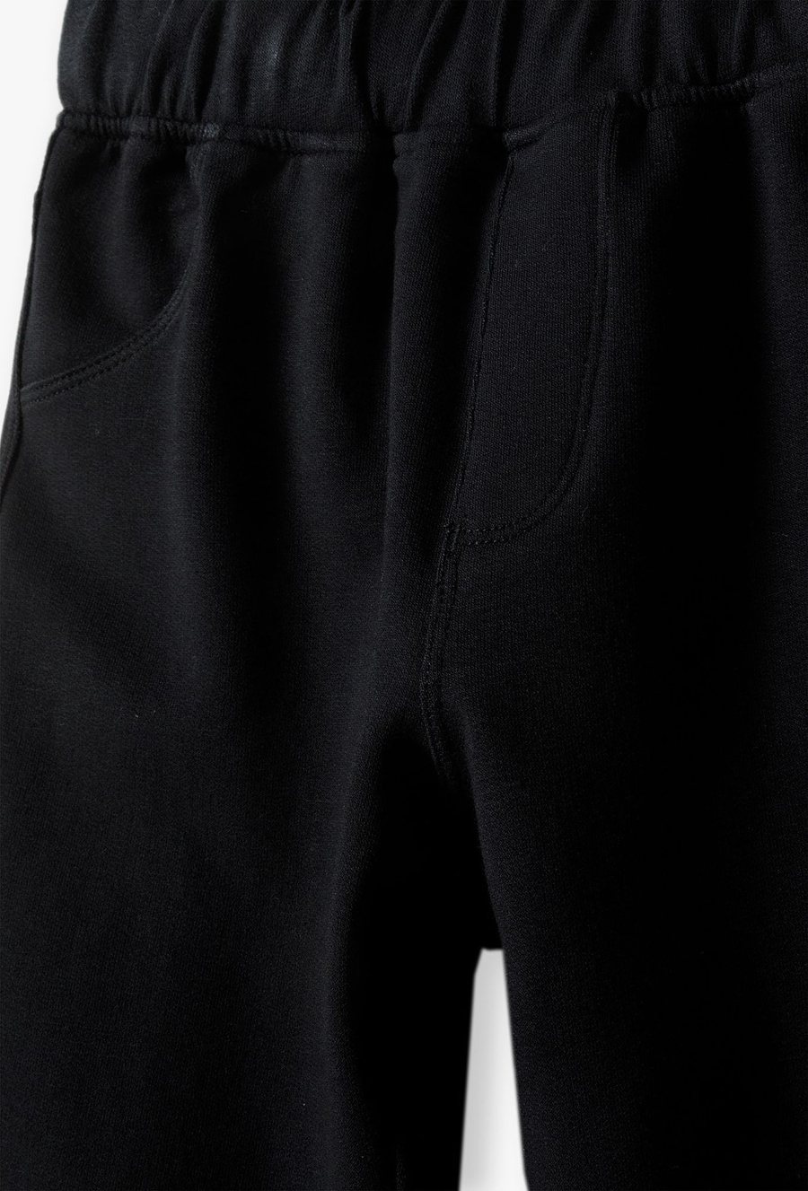 Czarne ocieplane spodnie - treginsy dla dziewczynki - 510.15.