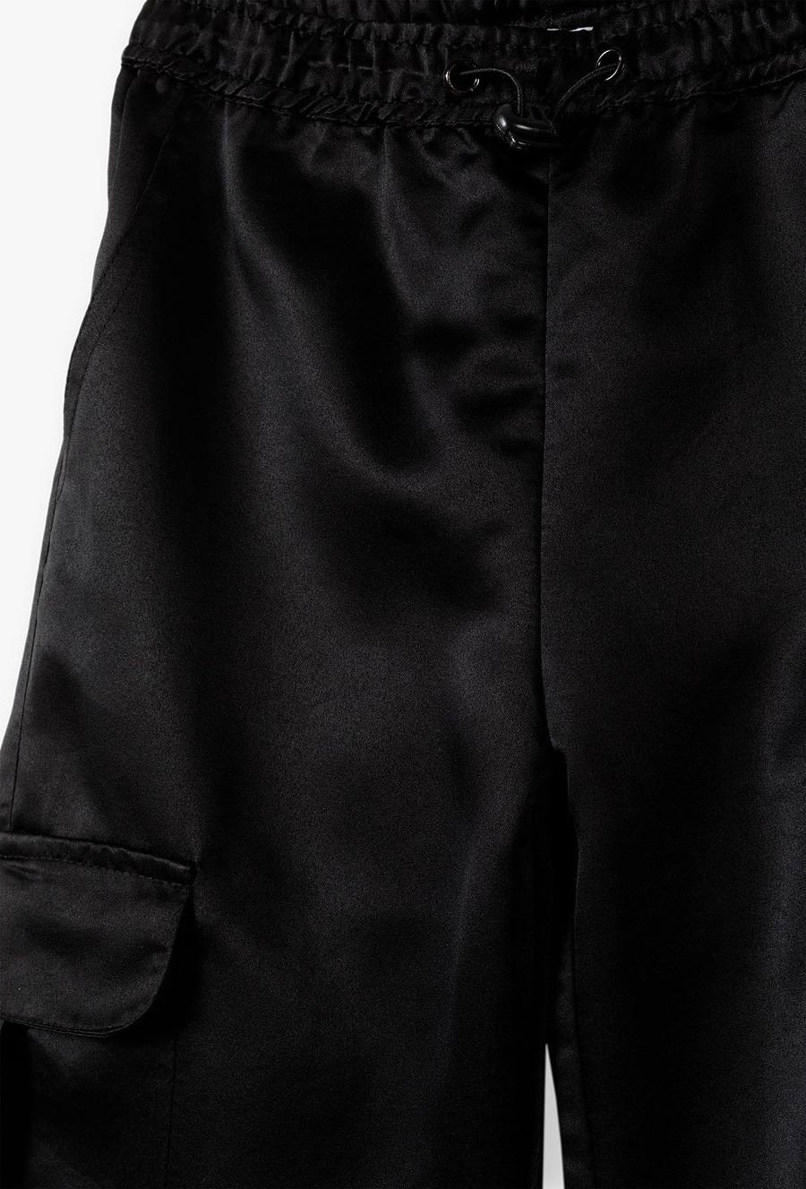 Czarne spodnie dla dziewczynki - Wide Leg - Limited Edition