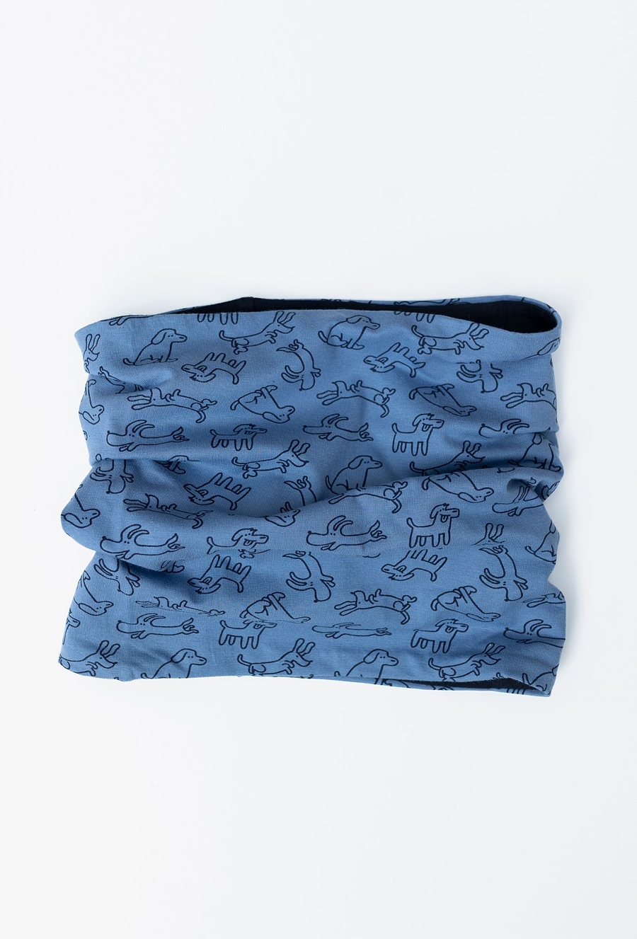 Komin dziecięcy z niebieski w pieski