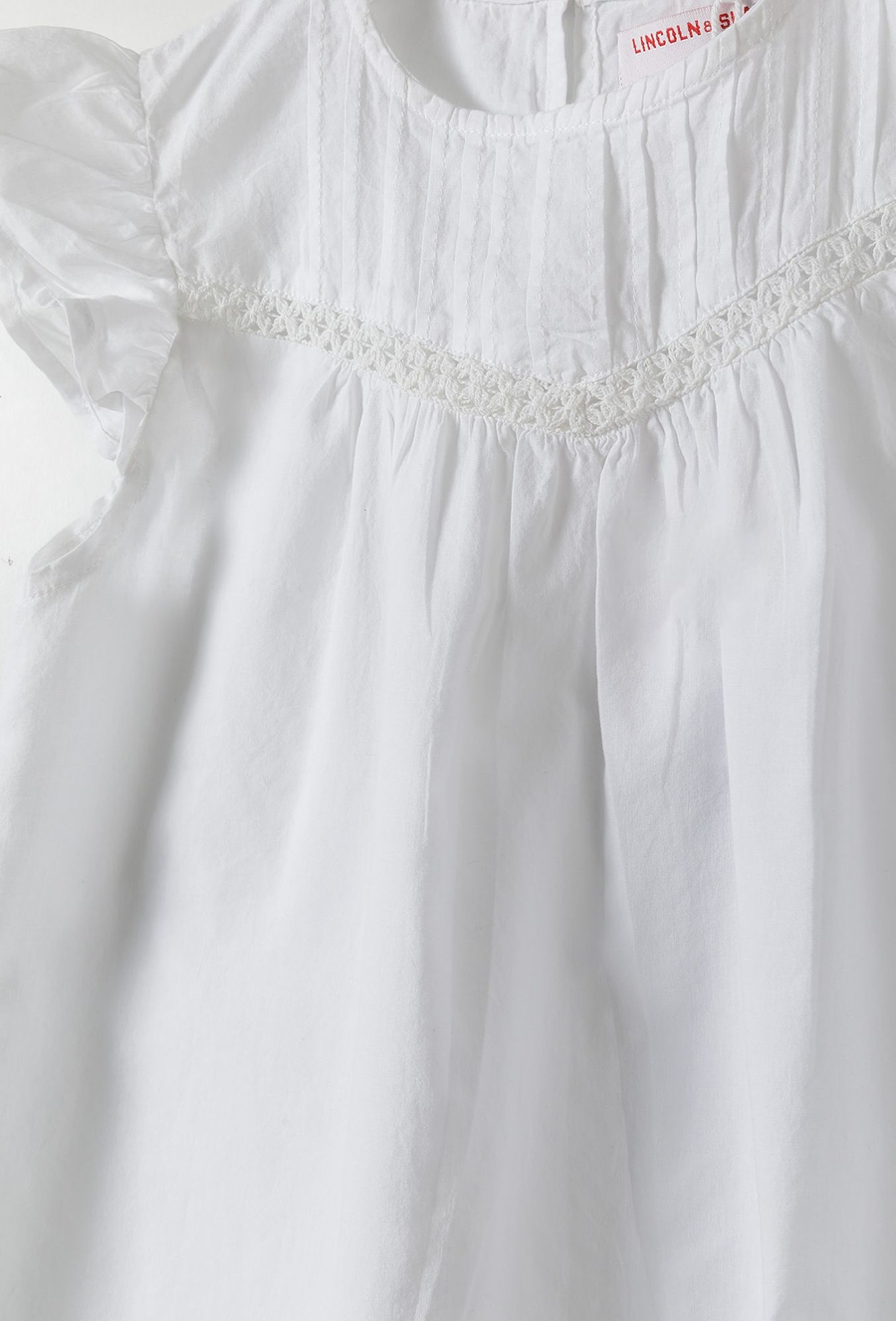 Biała bluzka koszulowa dla dziewczynki - Lincoln&Sharks