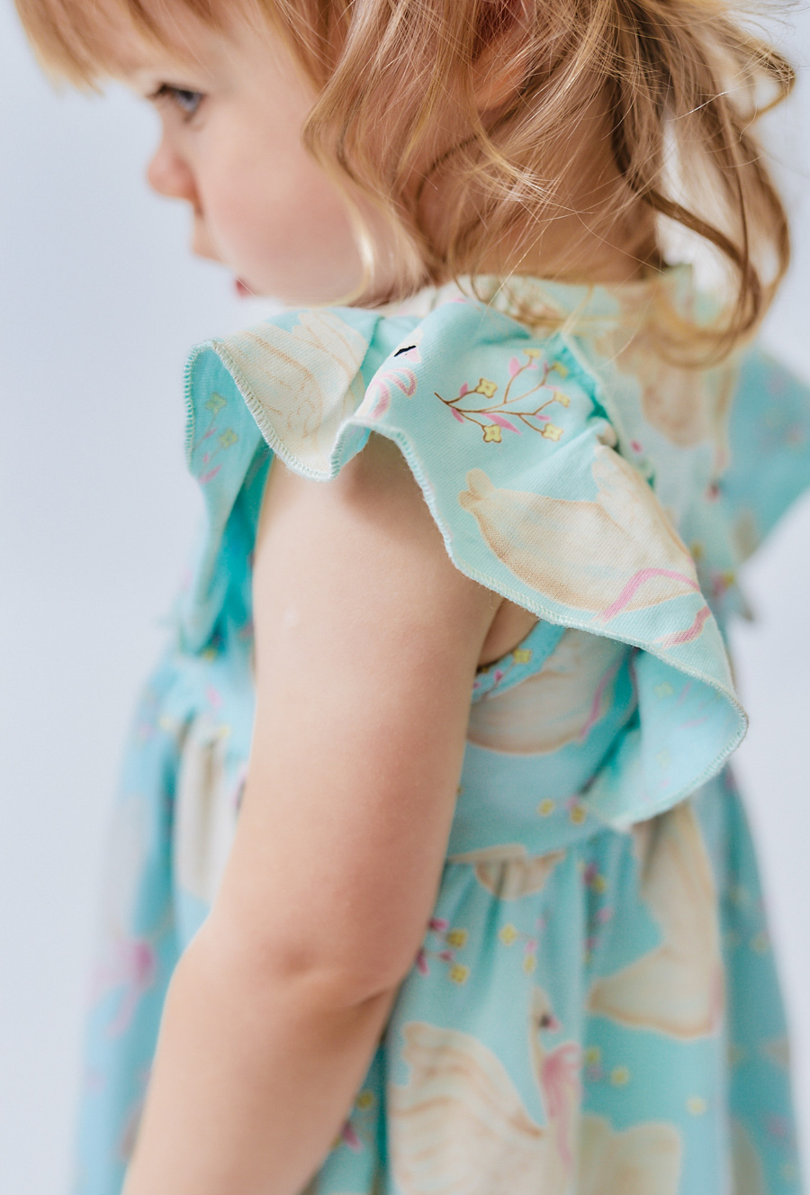 Sukienka niemowlęca na lato - niebieska