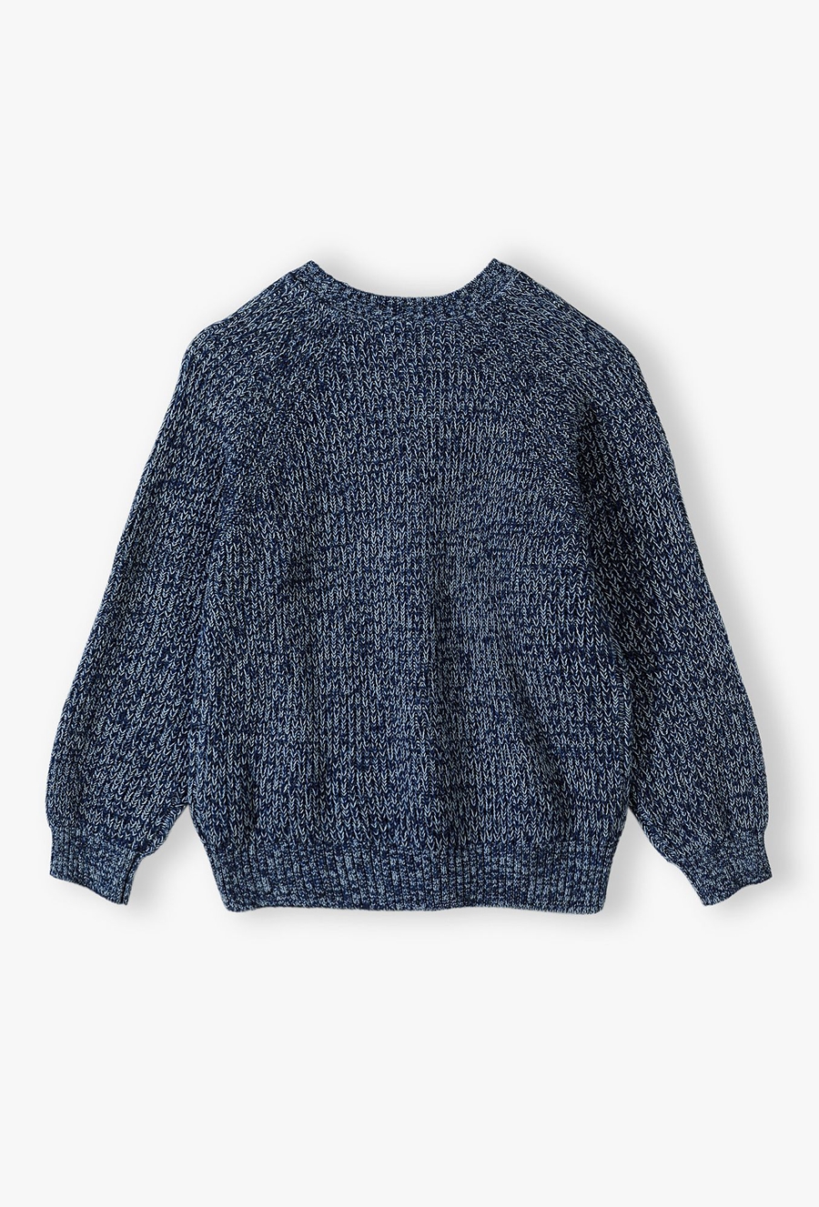 Granatowy sweter dzianinowy dla chłopca - Lincoln&Sharks